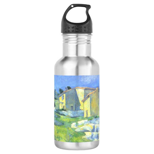 Häuser in der Provence Paul Cezanne Edelstahlflasche (Vorderseite)