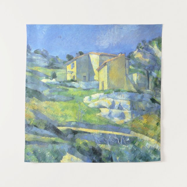 Häuser in der Provence Paul Cezanne Wandteppich (Vorderseite)