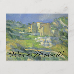 Häuser in der Provence von Cezanne, Adressänderung Ankündigungspostkarte