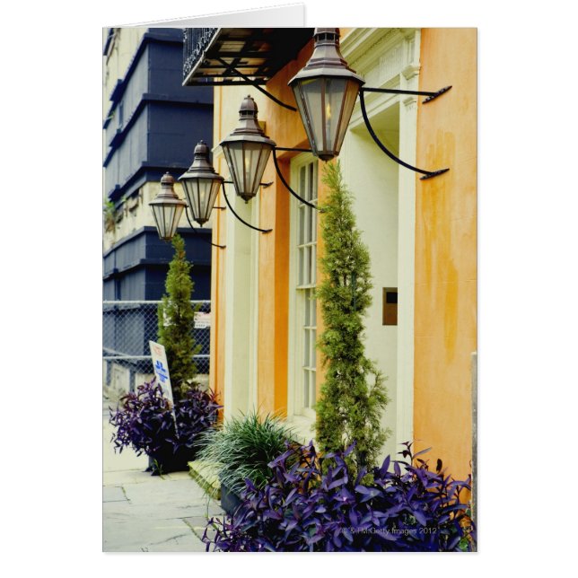 Häuser in der Stadt Savannah, Georgia, USA (Vorne)