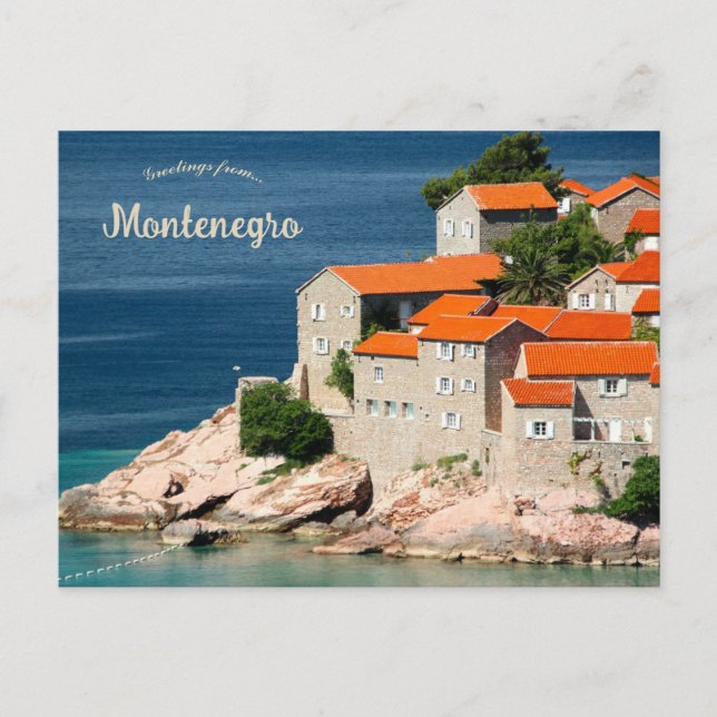 Häuser in Montenegro Postkarte (Vorderseite)