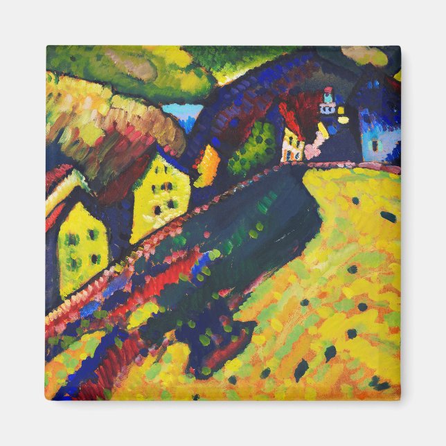 Häuser in Murnau, Wassily Kandinsky Magnet (Vorne)