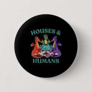 Häuser und Menschen Drache Brettspiel Rpg Fantasy Button