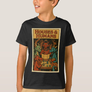 Häuser und Menschen Lustiges Rpg Gamer Nerd Gaming T-Shirt