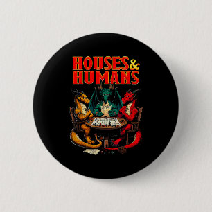 Häuser Und Menschen Lustiges Tischplatten-Rpg-Würf Button