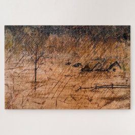 Häuser unter Regenschirm Puzzle