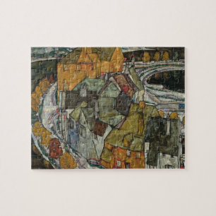 Häuserreihe II, Inselstadt von Egon Schiele Puzzle