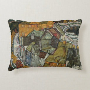 Häuserreihe II, Inselstadt von Egon Schiele Zierkissen