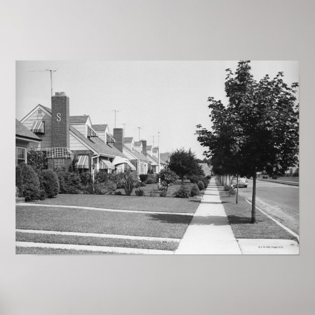 Häuserreihe Poster (Vorne)