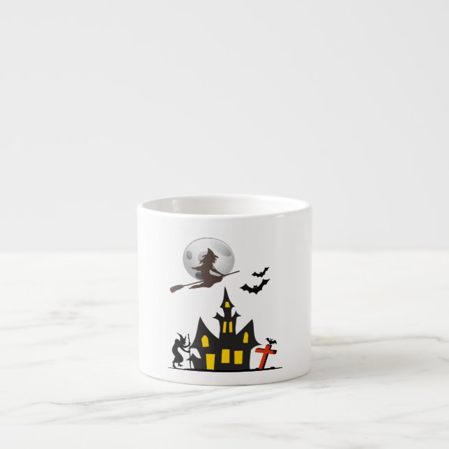 Hausespresso-Tasse Halloweens Spuk Espressotasse (Vorderseite)