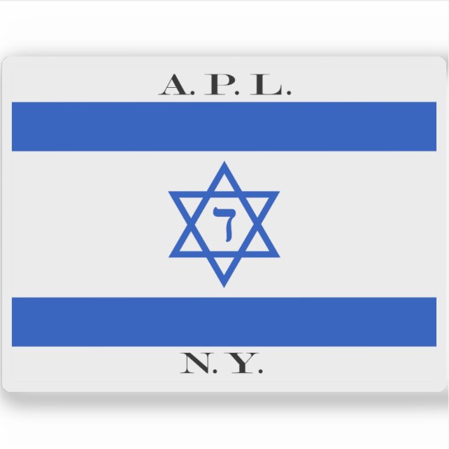Hausflagge der American Palestine Line (1924-1926) Aufkleber (Vorderseite)