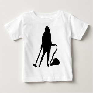 Hausfrau - Staubsauger - Reinigung Baby T-shirt