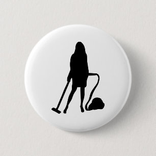 Hausfrau - Staubsauger - Reinigung Button