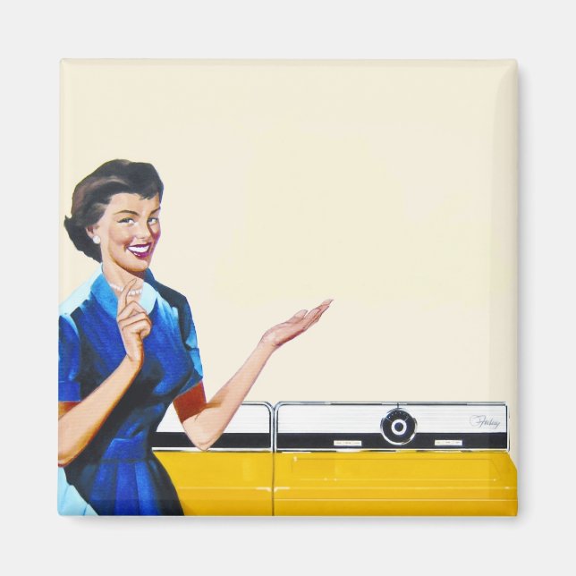 Hausfrau und New Washer Magnet (Vorne)
