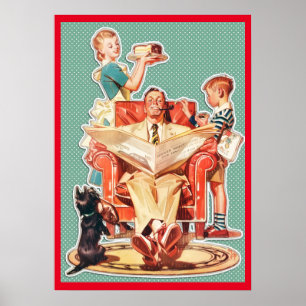 Hausfrauenkuchen aus den 1950er Jahren Poster