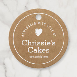 hausgemacht mit Liebe Kraft Bäckerei Geschenkanhänger