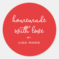 Hausgemacht mit Liebe Personalisiertes, leuchtend 