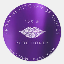 Hausgemachte 100 % Honig aus Küchenplatten Metall Runder Aufkleber