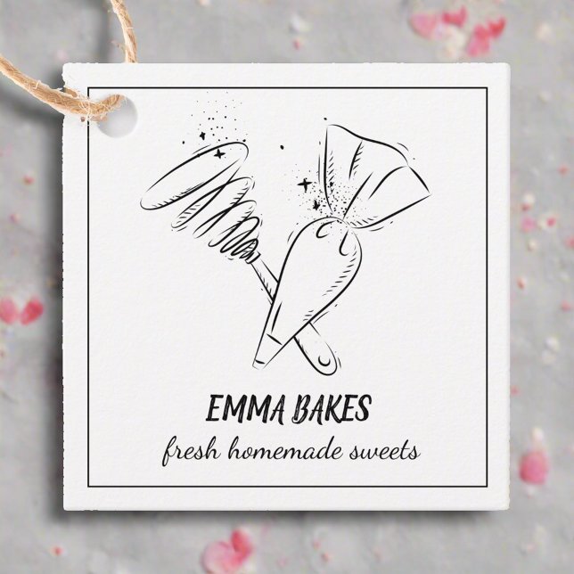 Hausgemachte Backwaren aus Liebe Business Geschenkanhänger (Von Creator hochgeladen)