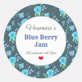 Hausgemachte Backwaren Konservieren Konfitüre nach Runder Aufkleber