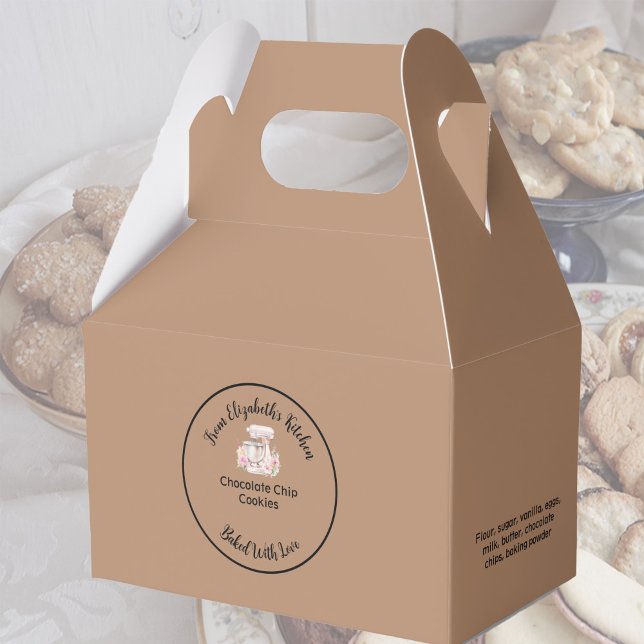 Hausgemachte Backwaren Zutaten Kraft Papier Brown Geschenkschachtel (Von Creator hochgeladen)