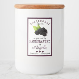 hausgemachte BlackBerry-Likör-Flaschenetikett | Lebensmitteletikett
