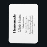 Hausgemachte Butterkekse aus Liebe fügen Text hinz Magnet<br><div class="desc">Entwurf</div>