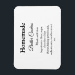 Hausgemachte Butterkekse aus Liebe fügen Text hinz Magnet<br><div class="desc">Entwurf</div>