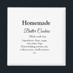 Hausgemachte Butterkekse aus Liebe fügen Text hinz Magnet<br><div class="desc">Entwurf</div>