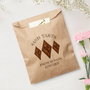 Hausgemachte Cinnamon Sand Tarts Weihnachtskekse Geschenktütchen