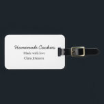 Hausgemachte Cookies fügen Ihren eigenen Textnamen Gepäckanhänger<br><div class="desc">Entwurf</div>