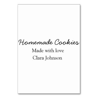 Hausgemachte Cookies fügen Ihren eigenen Textnamen Tischnummer