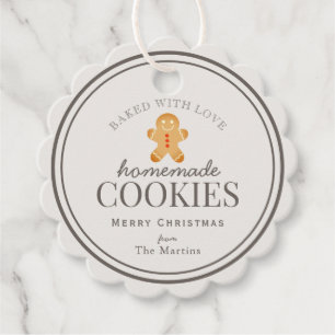Hausgemachte Cookies Gingerbread Man Holiday Geschenkanhänger