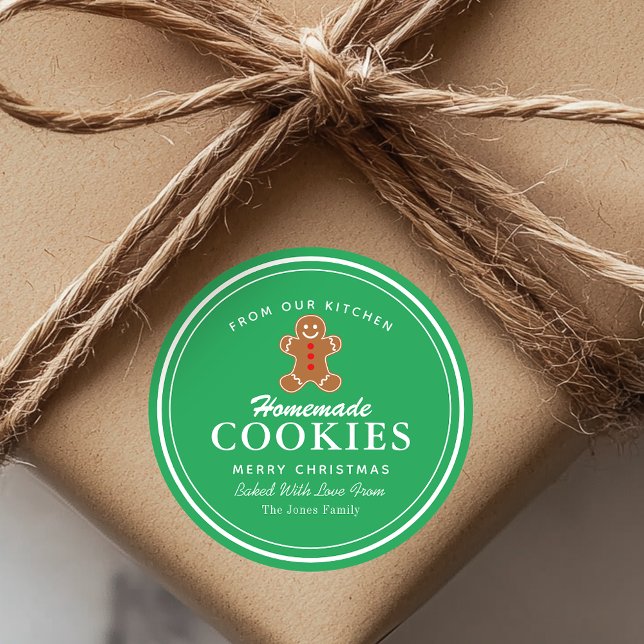 Hausgemachte Cookies Lebkuchen Runder Aufkleber (Von Creator hochgeladen)