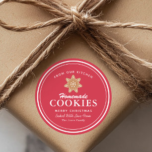 Hausgemachte Cookies Lebkuchen Runder Aufkleber