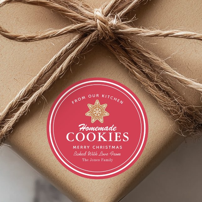 Hausgemachte Cookies Lebkuchen Runder Aufkleber (Von Creator hochgeladen)