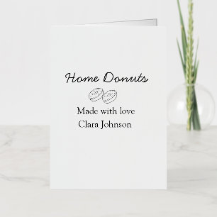 Hausgemachte Donuts Bäckerei fügen Sie Ihren Text