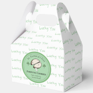 Hausgemachte Fortune Cookie St. Patrick's Day Boxe Geschenkschachtel