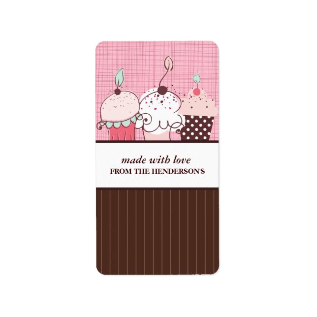 Hausgemachte Goodies-Geschenke-Aufkleber Adressaufkleber (Vorne)