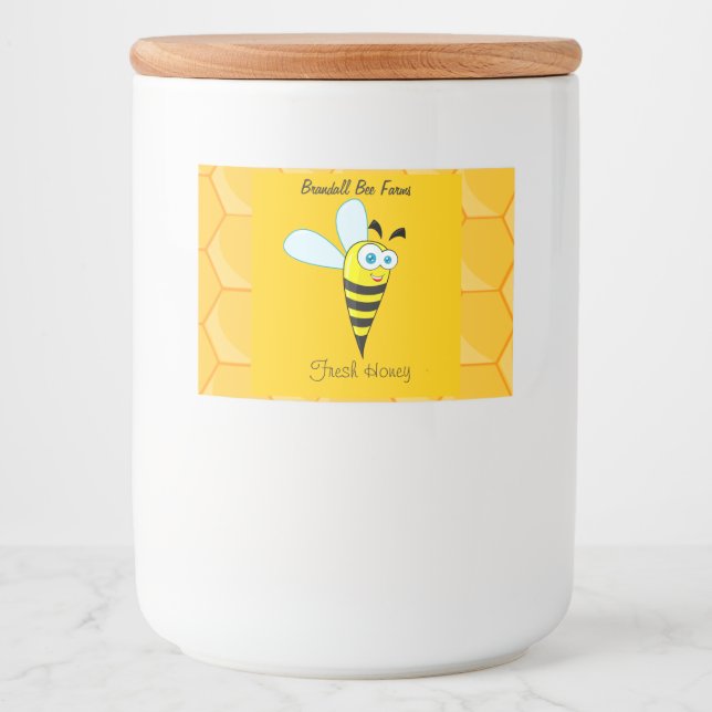 Hausgemachte Honey Jar Labels - Custom Honey Label Lebensmitteletikett (Vorderseite)
