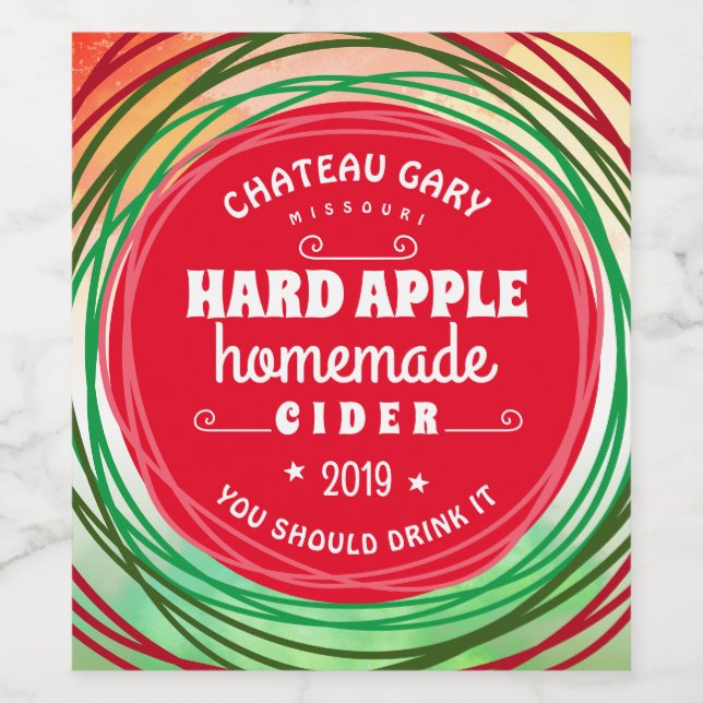 Hausgemachte Imitate Weinberg personalisierter Wei Weinetikett (Einzelnes Label)