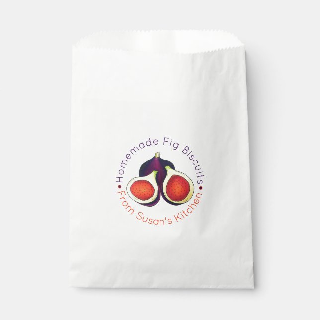 Hausgemachte Kekse Kekse Kekse Kekse, gebacken von Geschenktütchen (Vorderseite)