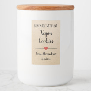 Hausgemachte KraftCookies Lebensmitteletikett