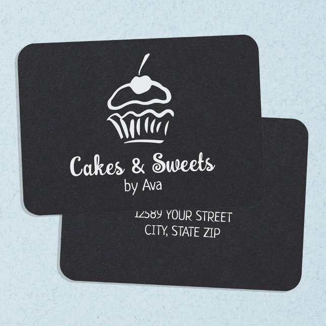 hausgemachte Kuchen Visitenkarte (Homemade Cake Business Cards)