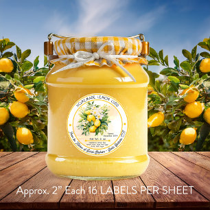 Hausgemachte Lemon-Canning 2 von 16 Blatt Aufkleber