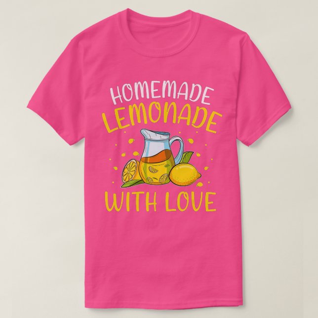 Hausgemachte Lemonade mit Liebe Fun Lemon Stand Ju T-Shirt (Design vorne)