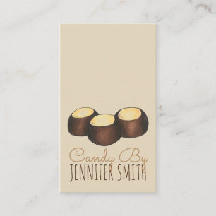 Hausgemachte Ohio Buckeye-Buttercreme aus Erdnuss Visitenkarte