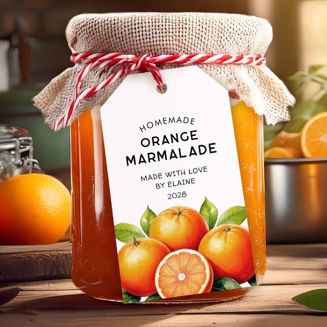 Hausgemachte Orangenmarmelade Geschenkanhänger (Von Creator hochgeladen)