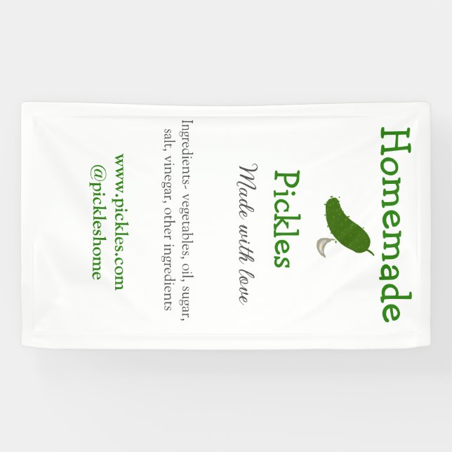 Hausgemachte Pflücke aus Liebe ergänzen Textseite Banner (Horizontal)