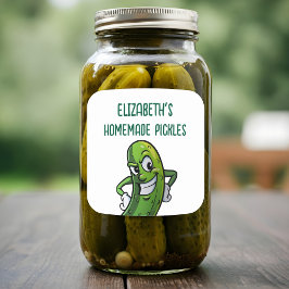Hausgemachte Pickles Quadratischer Aufkleber